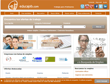 Tablet Screenshot of educajob.com